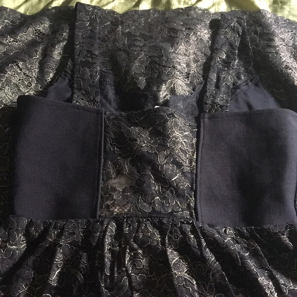 NWT, never worn! ASOS black & gold lace midi dress - Picture 6 of 8